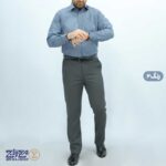 پیراهن مردانه تترون اسلپ دکمه مخفی