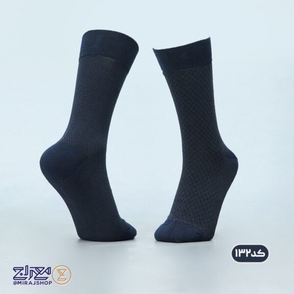 جوراب مردانه پنبه ای ژاکارد دو فیس
