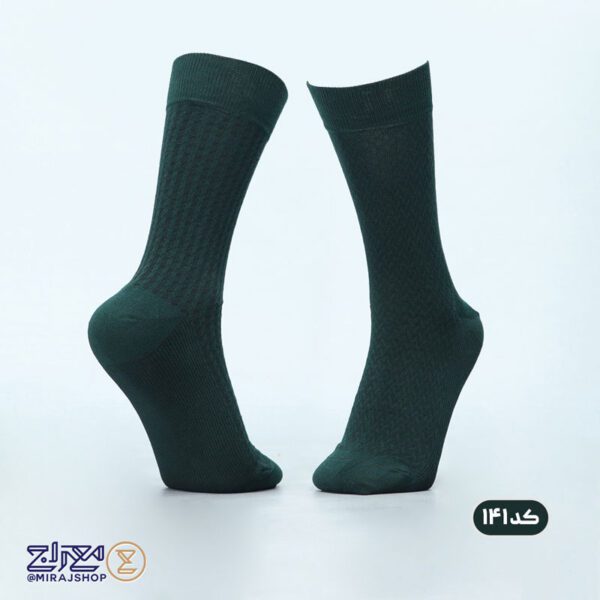 جوراب مردانه پنبه ای ژاکارد دو فیس