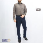 پیراهن مردانه تترون اسلپ یقه دار