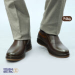 کفش مردانه چرم طبیعی اُلیو