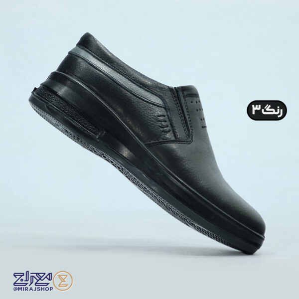 کفش مردانه چرم طبیعی اُلیو