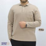 بلوز مردانه پنبه ای یقه دار سایز بزرگ
