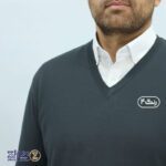 بافت مردانه پنبه‌ ای یقه هفت