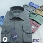 پیراهن مردانه تترون اسلپ دکمه مخفی