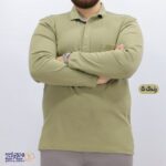 بلوز مردانه پنبه ای یقه دار سایز بزرگ
