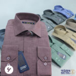 پیراهن مردانه تترون اسلپ دکمه مخفی