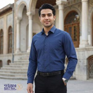 پیراهن مردانه تترون الوند یقه دار