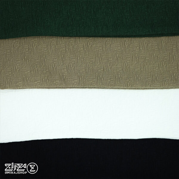 بلوز مردانه پنبه ژاکارد یقه کوبایی