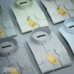 پیراهن مردانه پنبه کنفی بافت اسلپ یقه دیپلمات