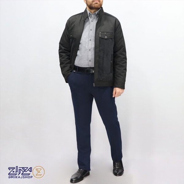 کاپشن مردانه سوپرسانتانا مخمل‌ دوزی