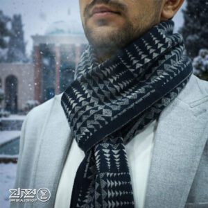 شال‌ گردن مردانه پنبه‌ای دورو