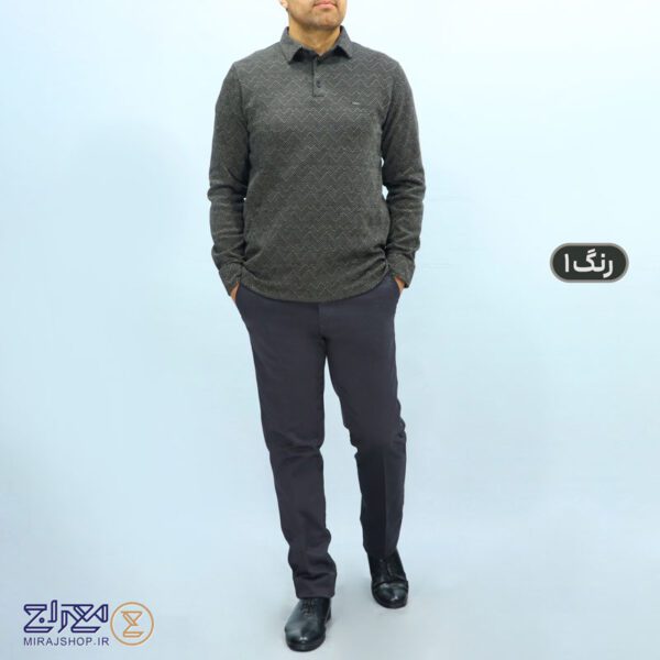 بلوز مردانه پنبه ژاکارد طرح جناقی