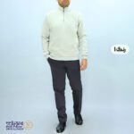 بلوز مردانه پنبه سلانیک نیم زیپ
