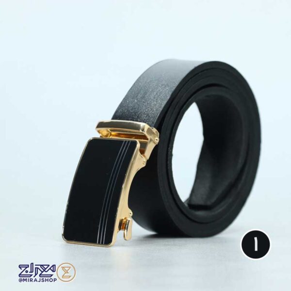 کمربند مردانه چرم طبیعی ریلی چکامه - Image 3