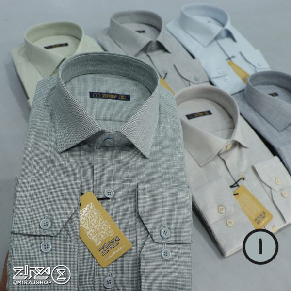 پیراهن مردانه پنبه کنفی بافت اسلپ