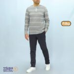 بلوز مردانه پنبه رینگر نیم‌ زیپ