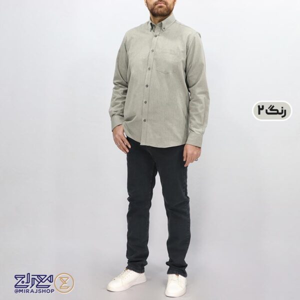 پیراهن مردانه پنبه‌ای پشمی جناقی
