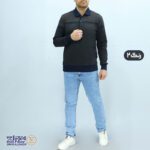 بلوز مردانه پنبه ژاکارد یقه دار