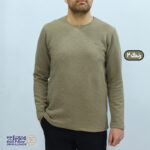 بلوز مردانه پنبه ژاکارد یقه کوبایی