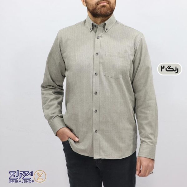 پیراهن مردانه پنبه‌ای پشمی جناقی