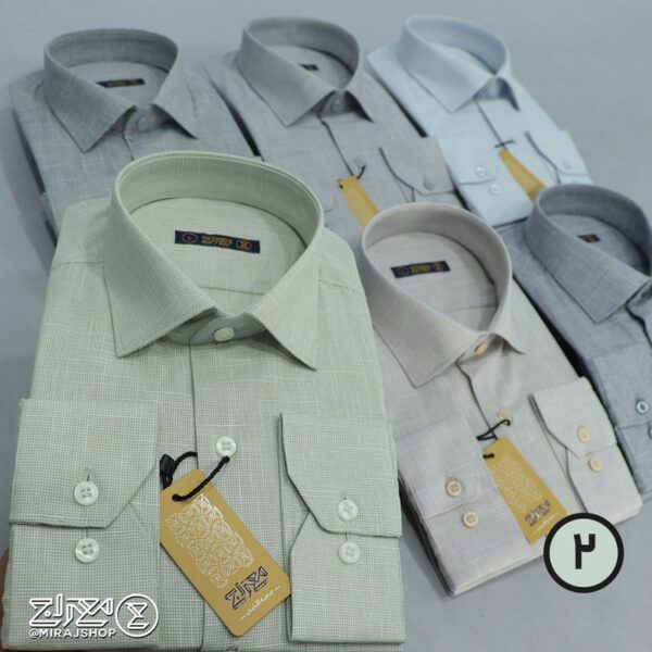 پیراهن مردانه پنبه کنفی بافت اسلپ