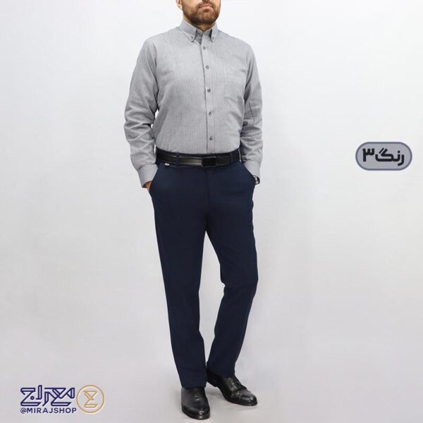 پیراهن مردانه پنبه‌ای پشمی جناقی