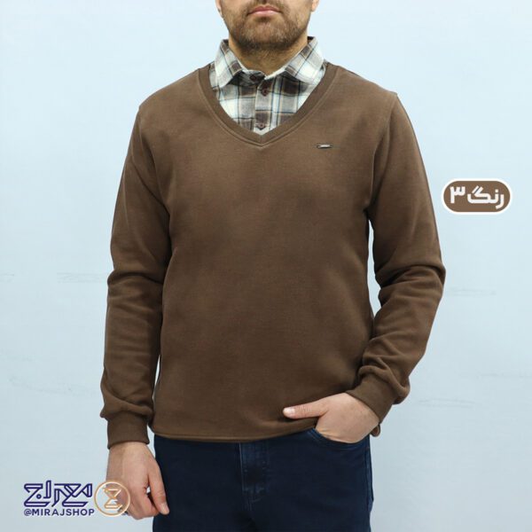 بلوز مردانه پنبه سلانیک یقه پیراهنی