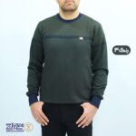 بلوز مردانه پنبه ژاکارد یقه گرد