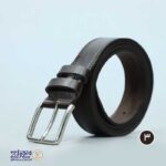 کمربند مردانه چرم طبیعی زبانه دار چکاوک - Image 9