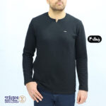 بلوز مردانه پنبه ژاکارد یقه کوبایی