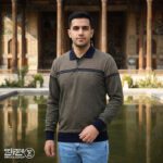 بلوز مردانه پنبه ژاکارد یقه دار