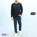 بلوز مردانه پنبه ژاکارد یقه کوبایی