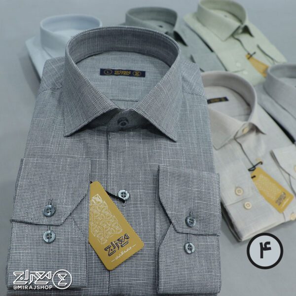 پیراهن مردانه پنبه کنفی بافت اسلپ