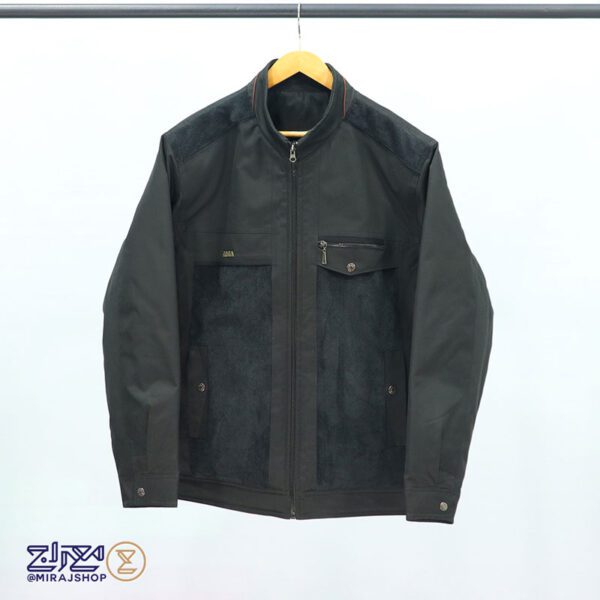 کاپشن مردانه کتان مخمل‌ دوزی