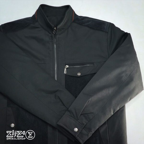 کاپشن مردانه کتان مخمل‌ دوزی