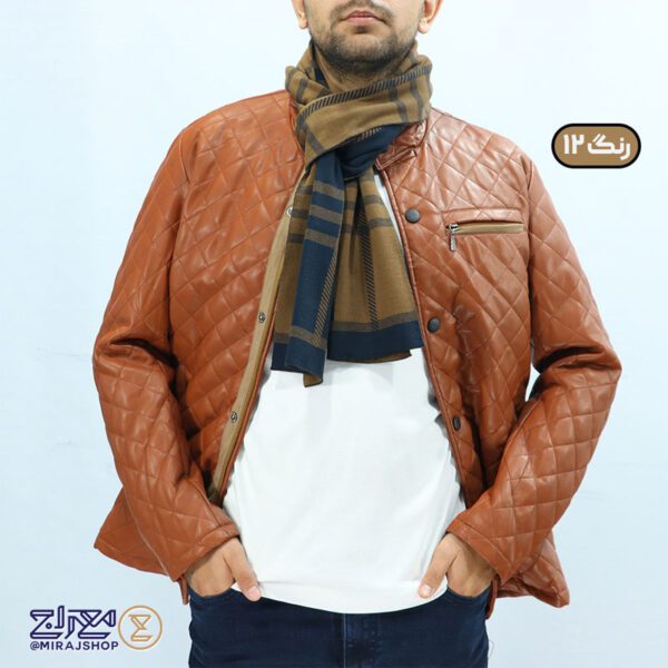 شال‌ گردن مردانه پنبه‌ای دورو