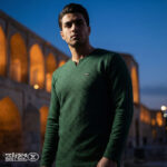 بلوز مردانه پنبه ژاکارد یقه کوبایی