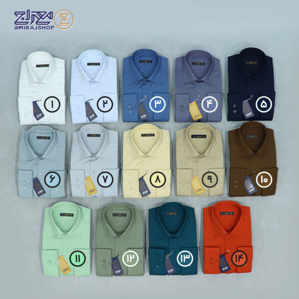 پیراهن مردانه تترون سعادت یقه دار