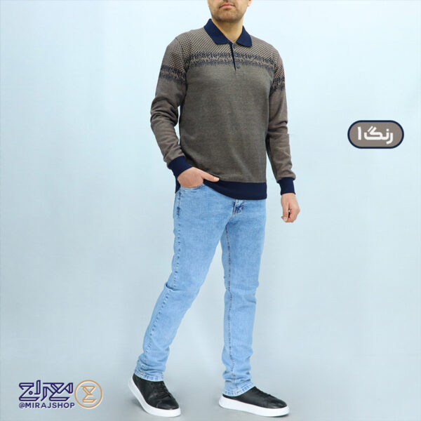 بلوز مردانه پنبه ژاکارد سهند