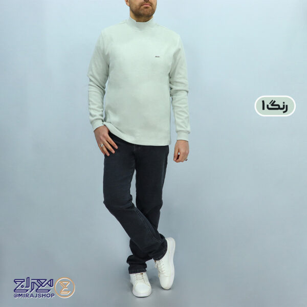 بلوز مردانه پنبه سلانیک یقه 5 سانت