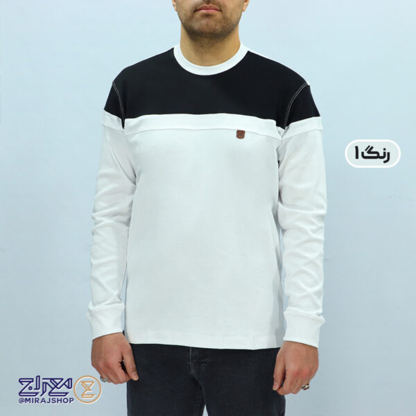 بلوز مردانه پنبه فانریپ تکه دوزی شده