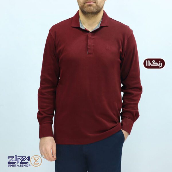 بلوز مردانه پنبه ای یقه دار مچ پیراهنی