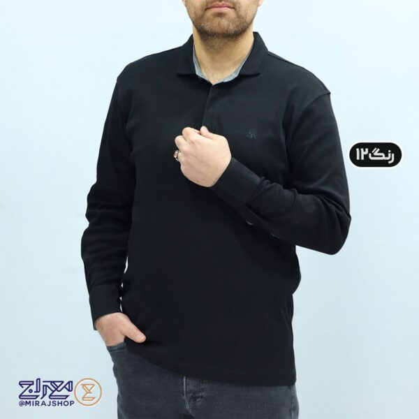 بلوز مردانه پنبه ای یقه دار مچ پیراهنی