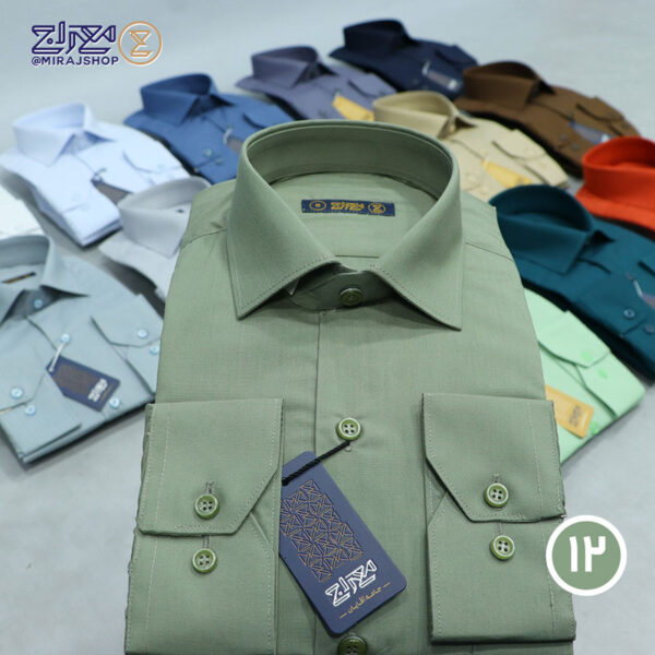 پیراهن مردانه تترون سعادت یقه دار