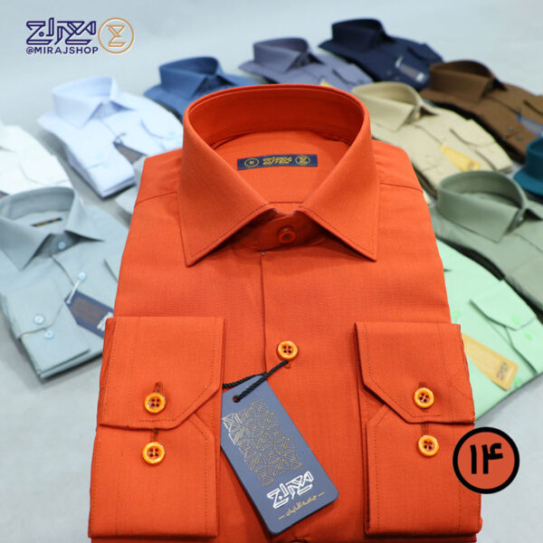 پیراهن مردانه تترون سعادت یقه دار