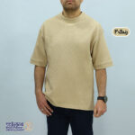 تیشرت مردانه پنبه فندوقی باکسی