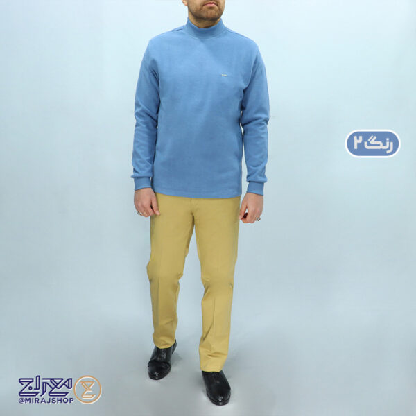 بلوز مردانه پنبه سلانیک یقه 5 سانت