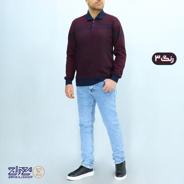 بلوز مردانه پنبه ژاکارد سهند