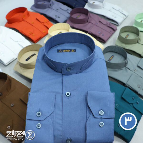 پیراهن مردانه تترون سعادت یقه دیپلمات